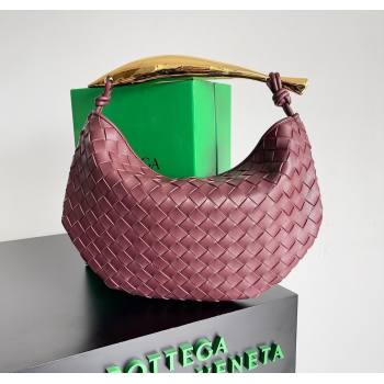 Bottega Veneta Sardine Bag in Intrecciato Leather Barolo Red 2024 716082 (YX-241217055)