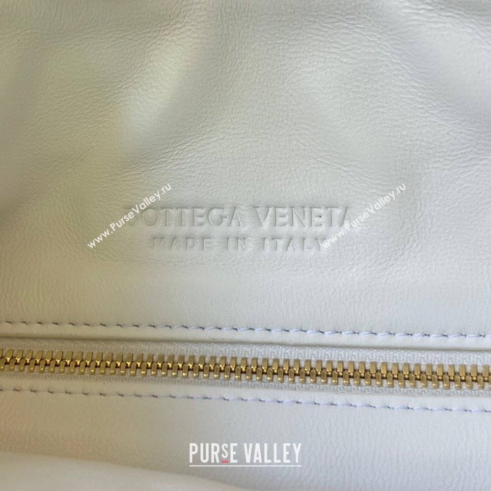 Bottega Veneta Large Gemelli Shoulder Bag in Intrecciato Leather White 2023 764053 (WT-231130034)