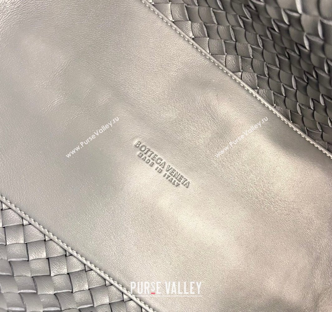 Bottega Veneta Medium Cabat Tote Bag in Intrecciato Leather Thunder Grey 2025 608810 (WT-250519095)