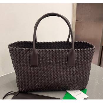 Bottega Veneta Medium Cabat Tote Bag in Intrecciato Leather Fondant Brown 2025 608810 (WT-250519096)
