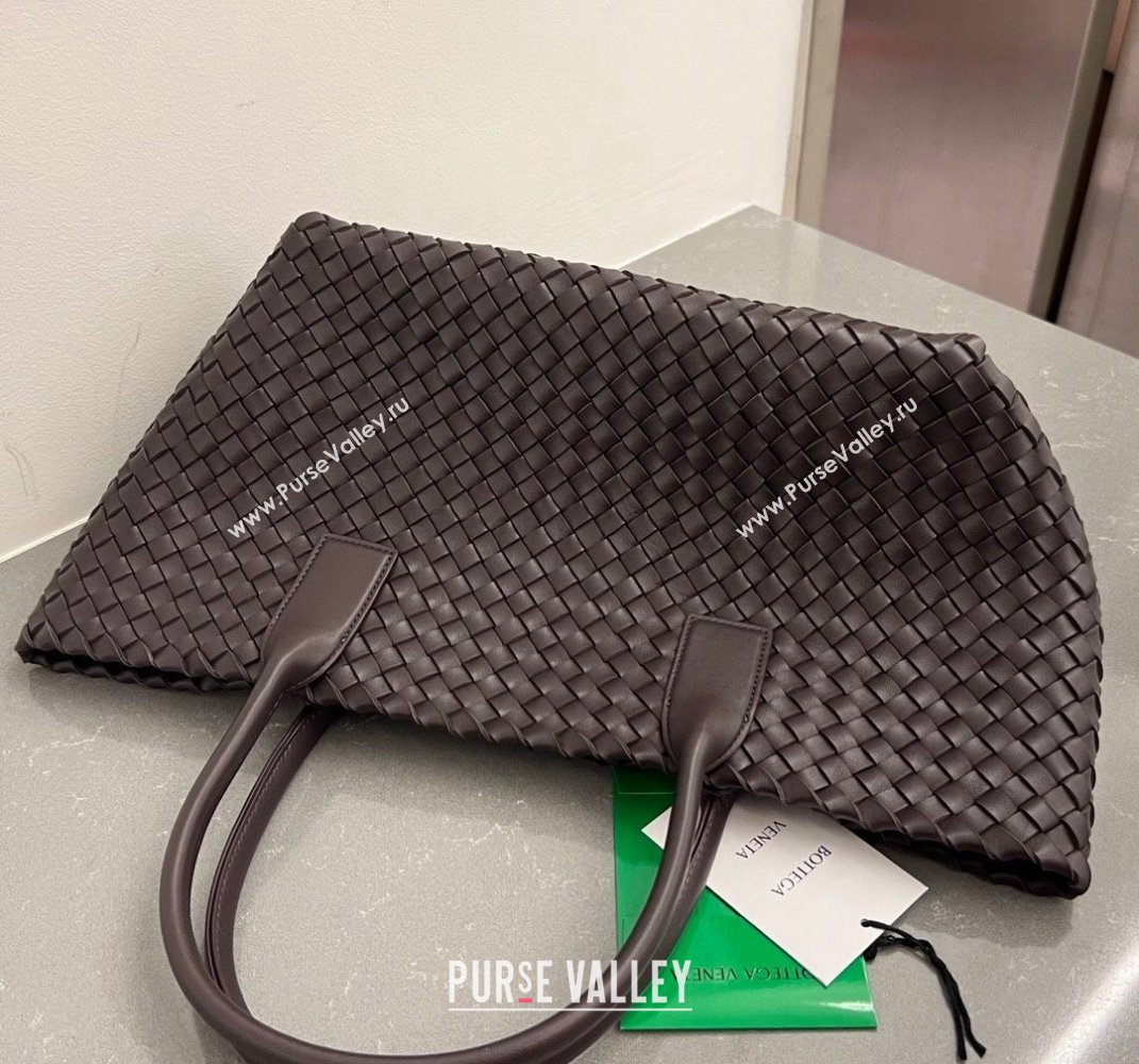 Bottega Veneta Medium Cabat Tote Bag in Intrecciato Leather Fondant Brown 2025 608810 (WT-250519096)