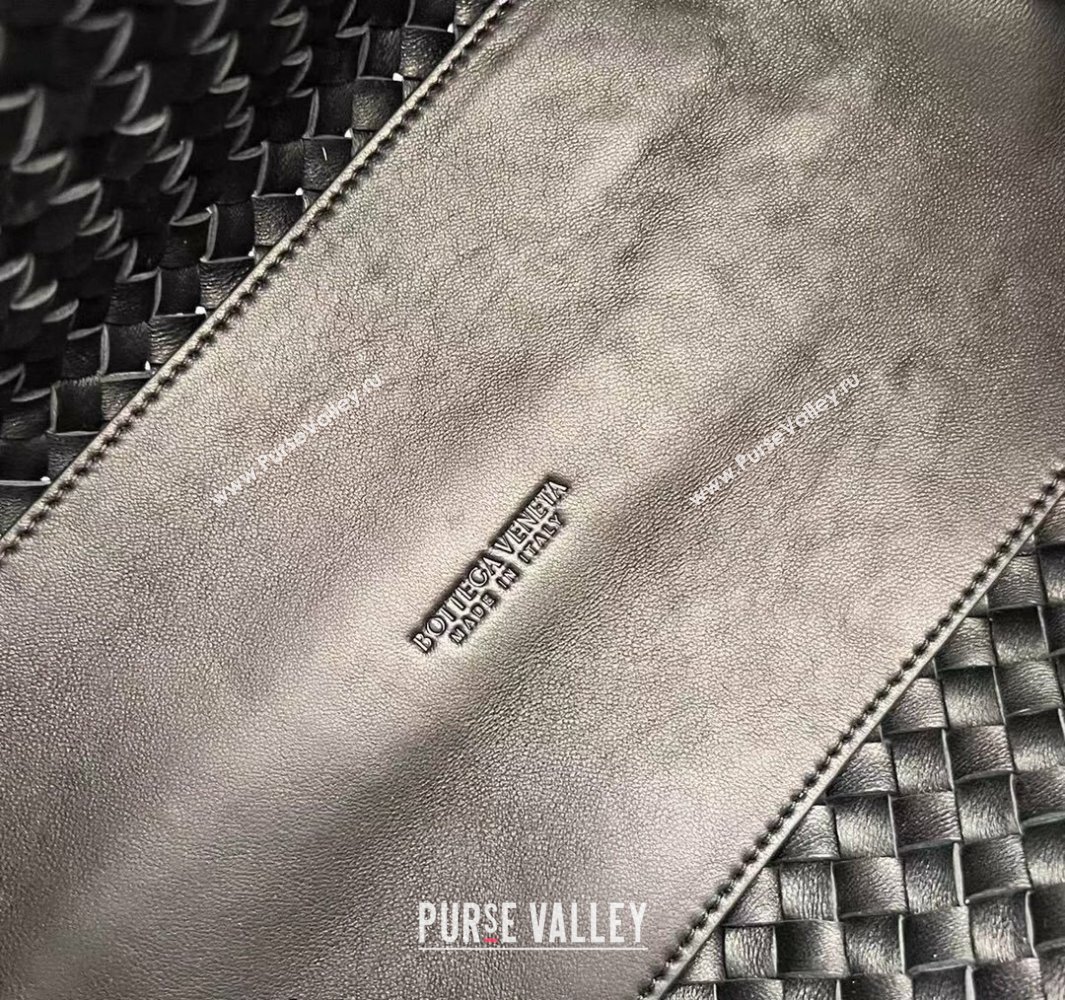 Bottega Veneta Medium Cabat Tote Bag in Intrecciato Leather Black 2025 608810 (WT-250519099)