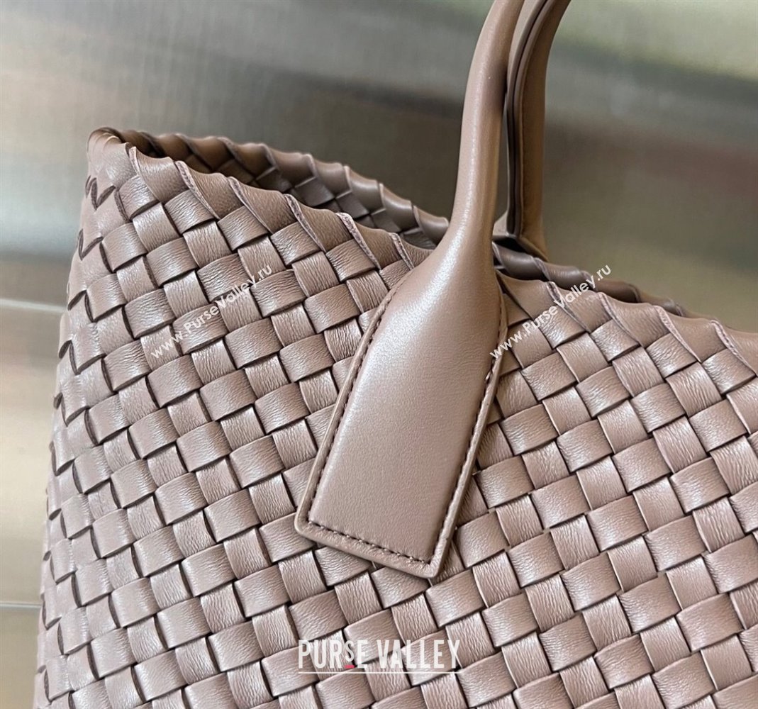 Bottega Veneta Medium Cabat Tote Bag in Intrecciato Leather Khaki 2023 608810 (WT-231212066)