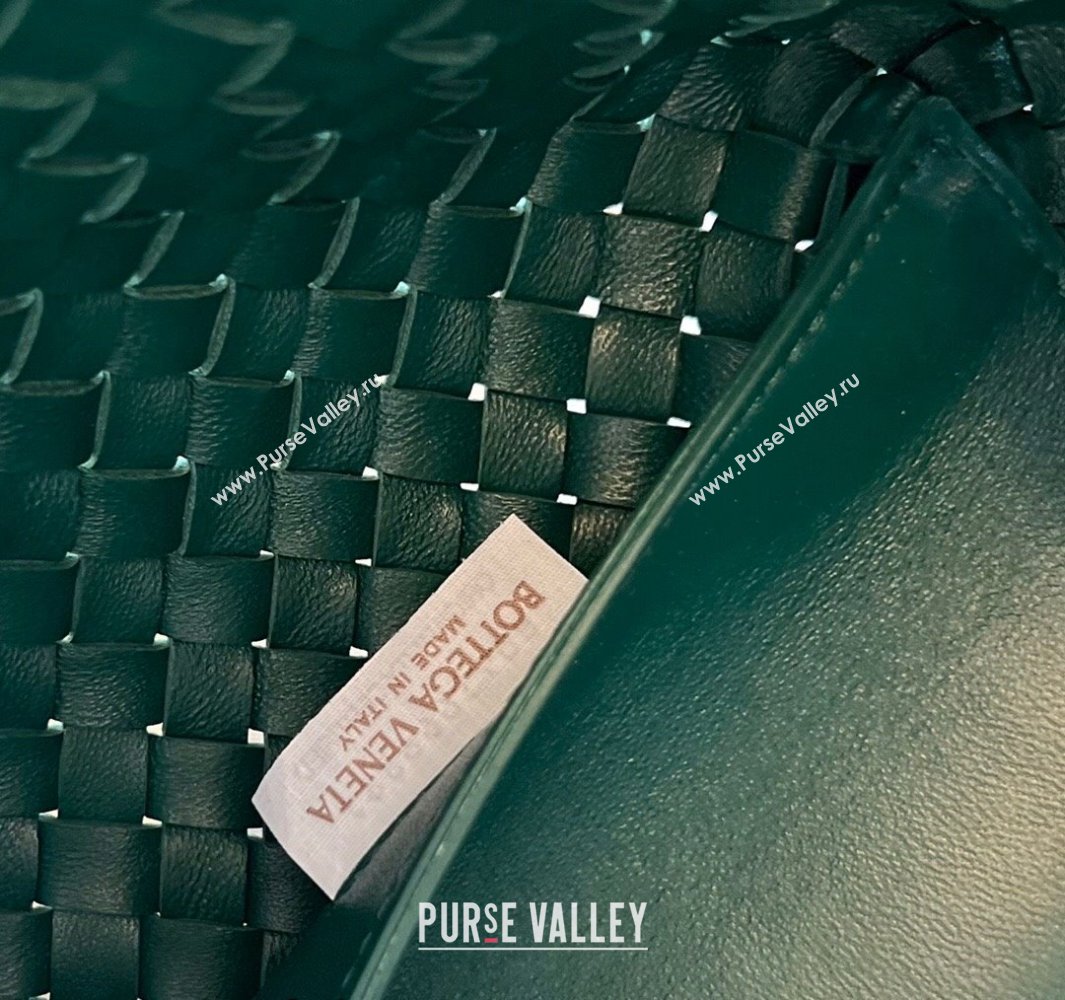 Bottega Veneta Medium Cabat Tote Bag in Intrecciato Leather Turq Green 2025 608810 (WT-250519091)