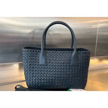 Bottega Veneta Medium Cabat Tote Bag in Intrecciato Leather Dark Blue 2023 608810 (WT-231212068)