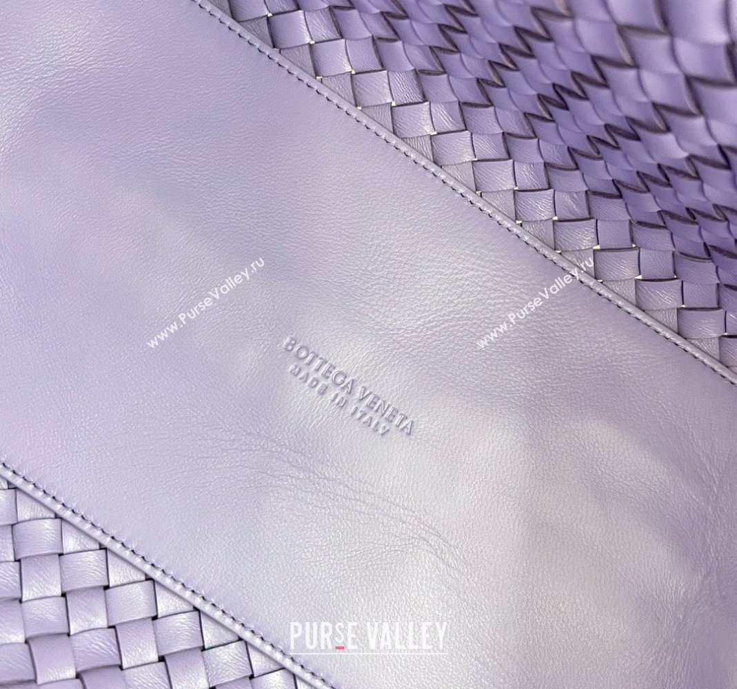 Bottega Veneta Medium Cabat Tote Bag in Intrecciato Leather Purple 2023 608810 (WT-231212071)