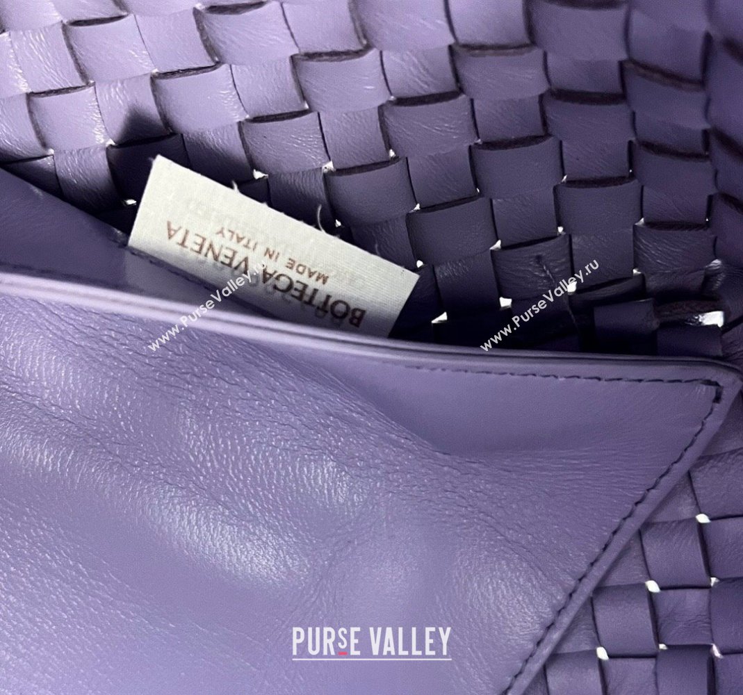 Bottega Veneta Medium Cabat Tote Bag in Intrecciato Leather Purple 2023 608810 (WT-231212071)