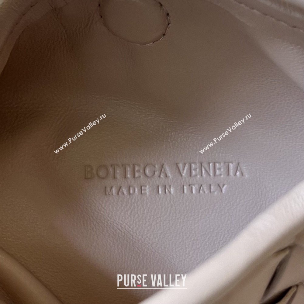 Bottega Veneta Mini Wallace Hobo Bag in Intrecciato Leather 754443 Lotus Pink 2023 (WT-240119114)