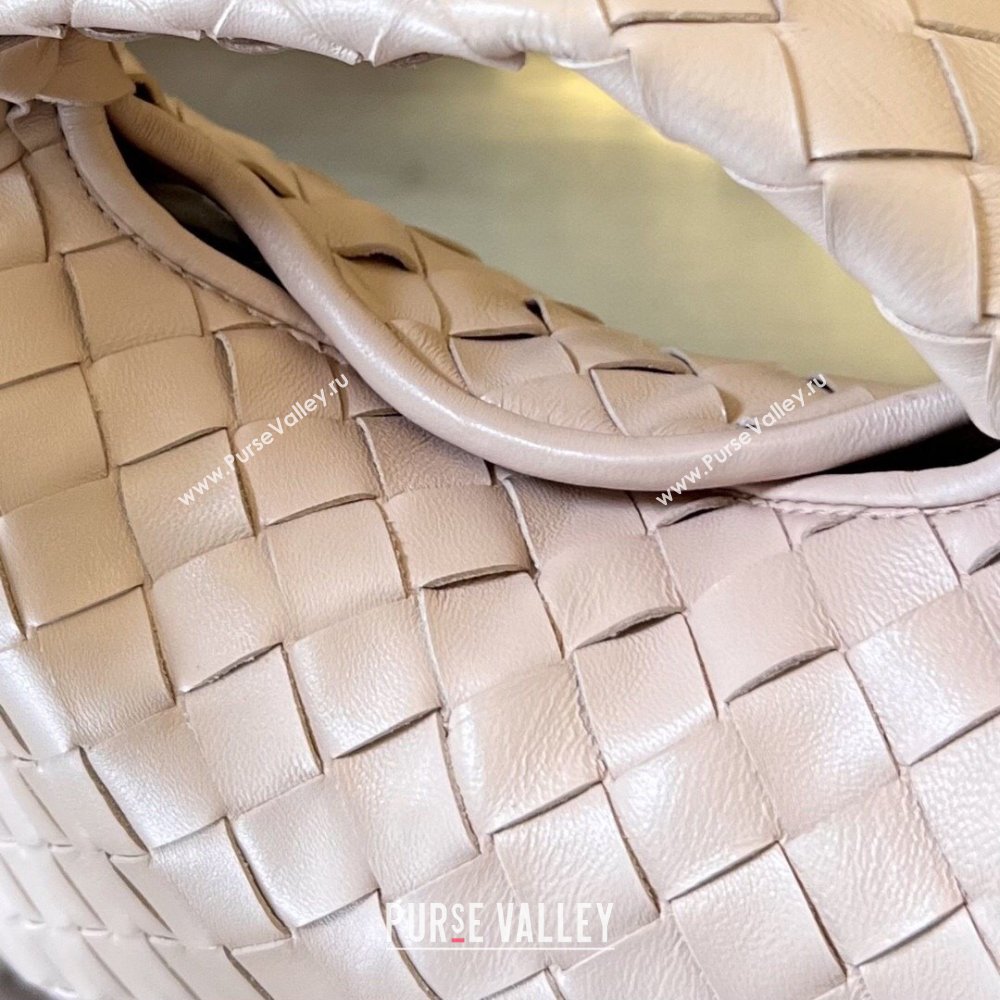 Bottega Veneta Mini Wallace Hobo Bag in Intrecciato Leather 754443 Lotus Pink 2023 (WT-240119114)