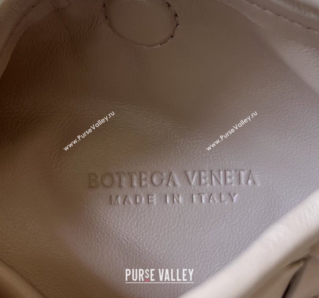 Bottega Veneta Mini Hop Hobo Bag in Intrecciato Leather Lotus Pink 2023 777586 (WT-240221104)