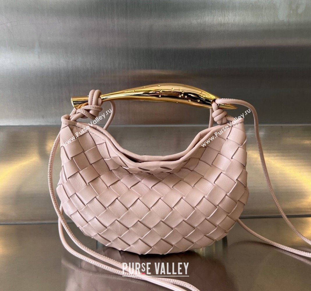 Bottega Veneta Mini Sardine Bag in Intrecciato Leather Lotus Pink 2023 744267 (WT-240221091)