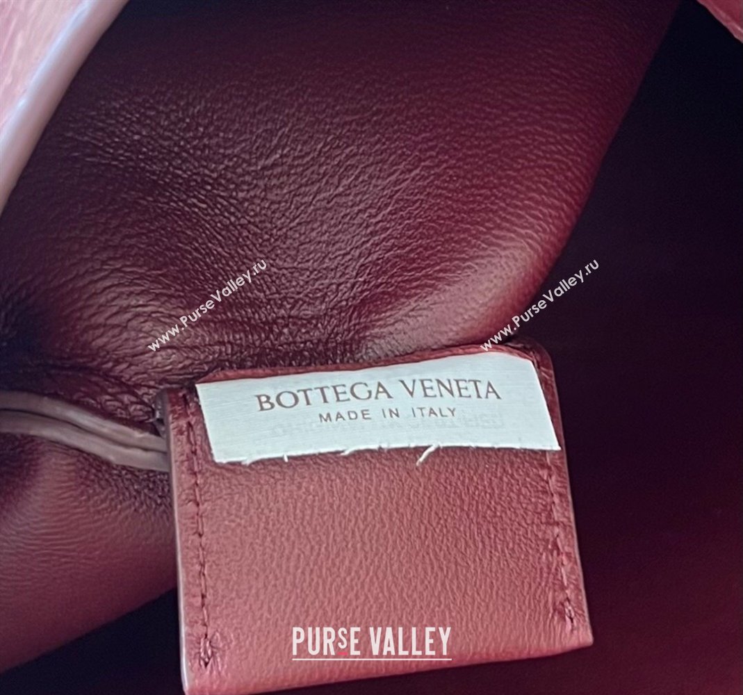 Bottega Veneta Sardine bag in Alligator Leather Burgundy 2024 754657 (WT-240221112)