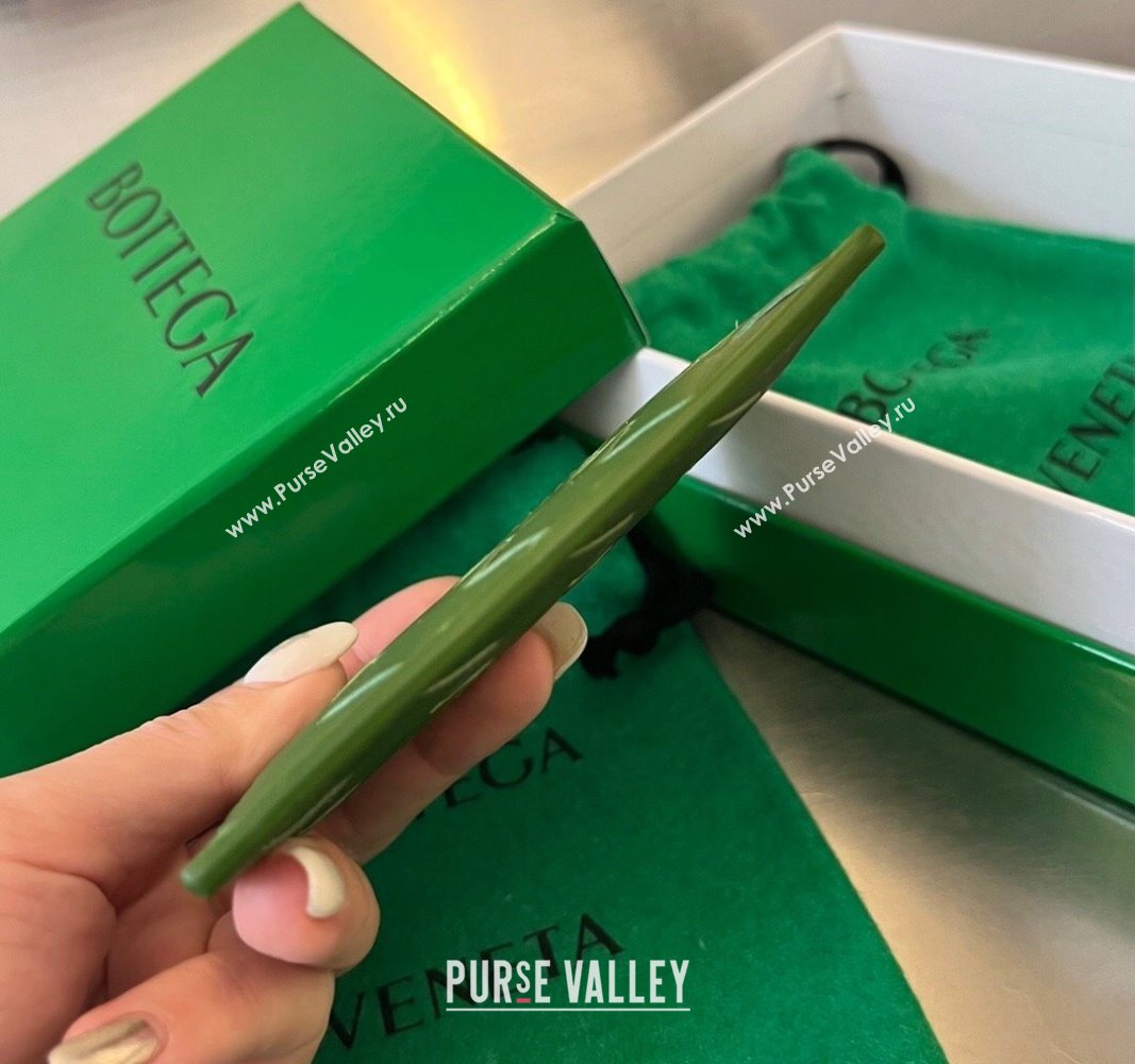 Bottega Veneta Intrecciato Leather Credit Card Case Avocado Green 2024 731956 (WT-240314062)