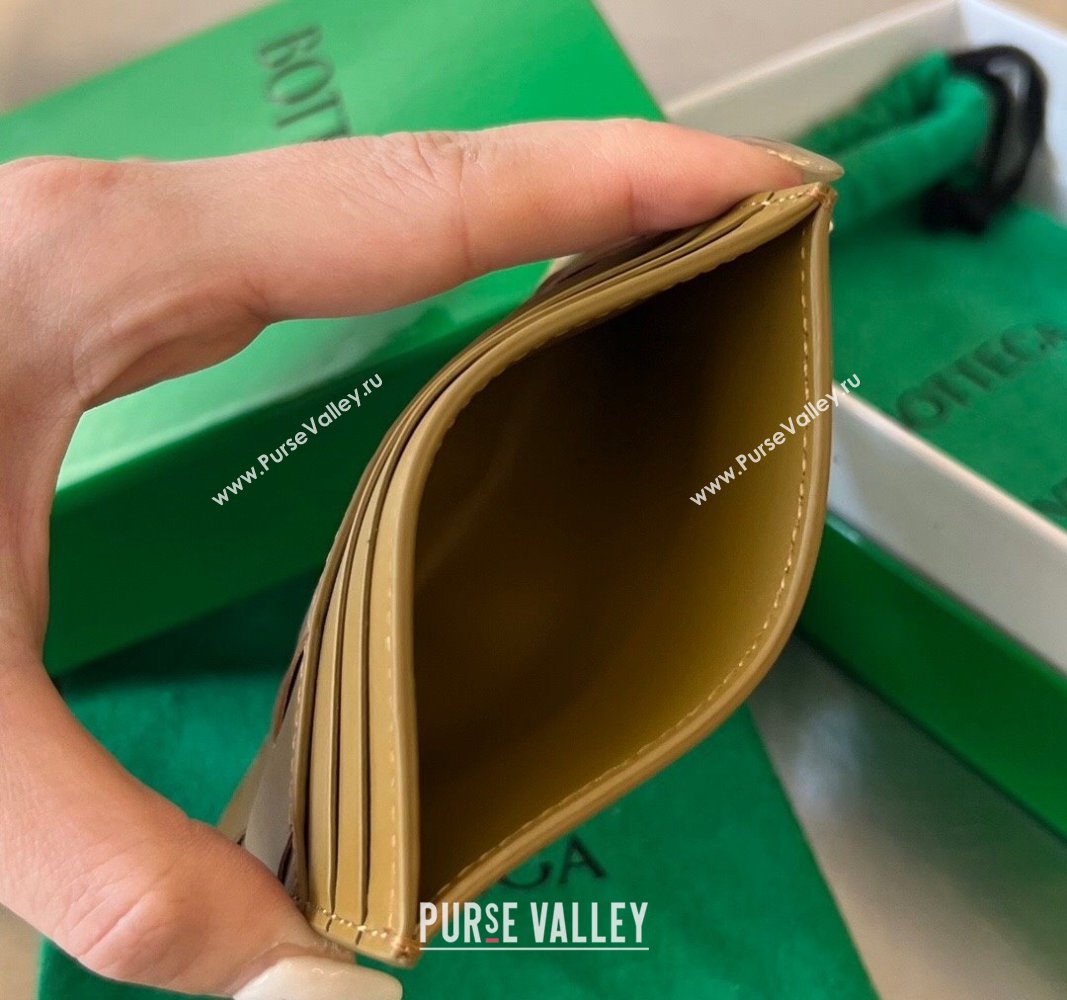 Bottega Veneta Intrecciato Leather Credit Card Case Acorn 2024 731956 (WT-240314063)