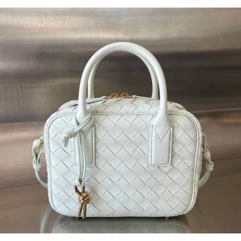 Bottega Veneta Small Getaway Top Handle Bag in Intrecciato Leather Glacier Blue 2023 776736 (WT-240314046)