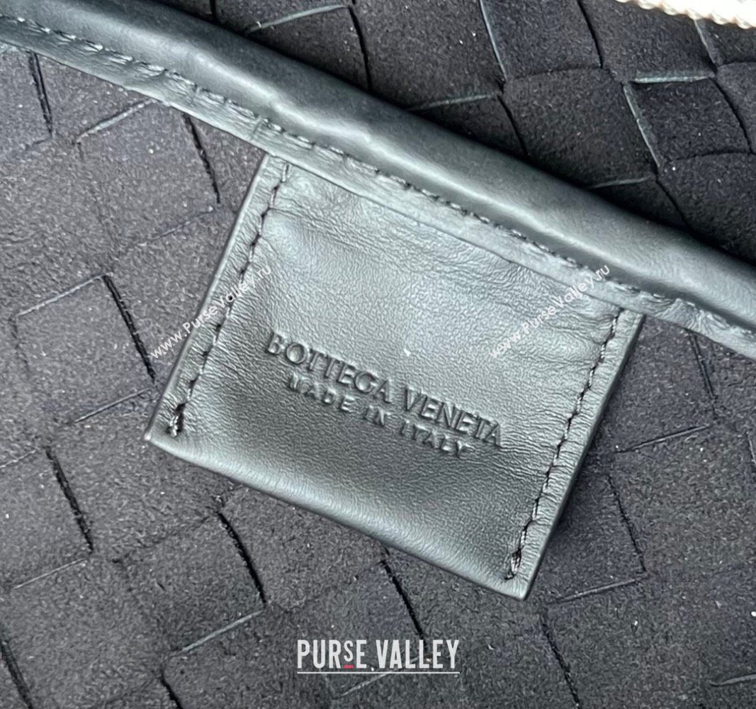 Bottega Veneta Intrecciato Leather Medium Intrecciato Duffle Bag Black 2024 650066 (WT-240314067)