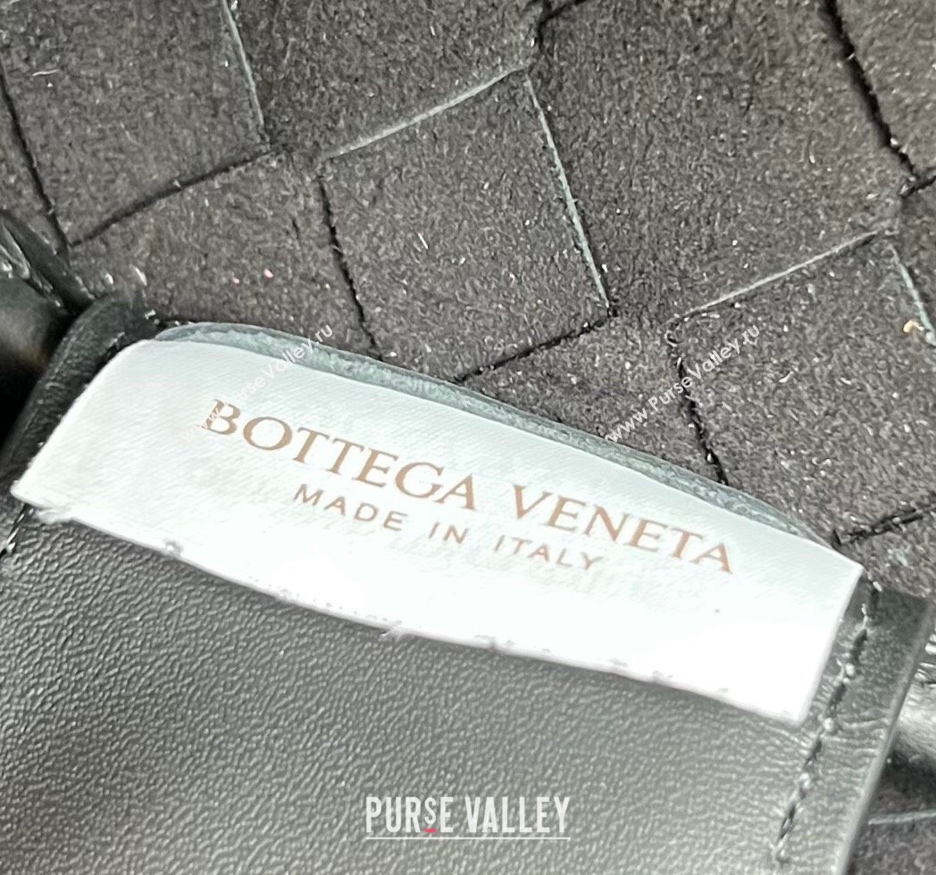 Bottega Veneta Intrecciato Leather Medium Intrecciato Duffle Bag Black 2024 650066 (WT-240314067)