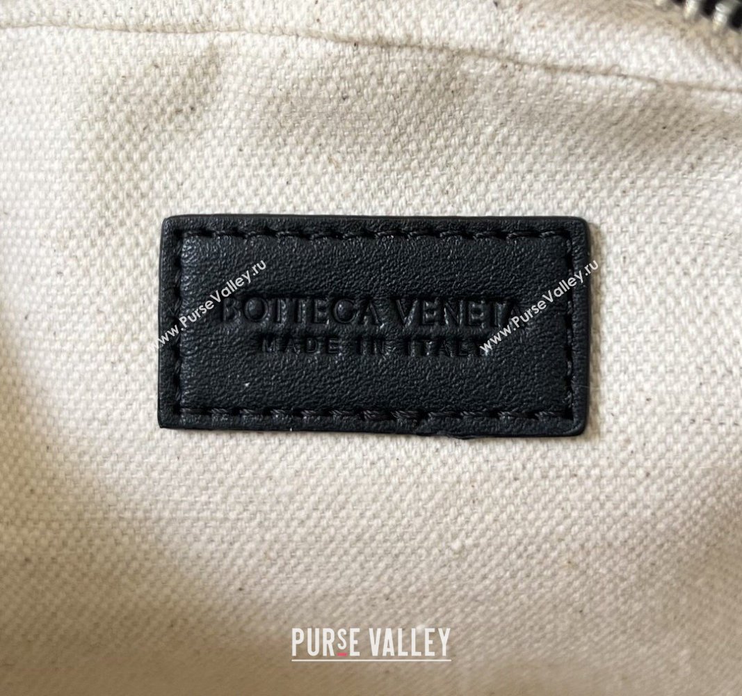 Bottega Veneta Intrecciato Leather Small Organizer Clutch Black 2024 765800 (WT-240314073)