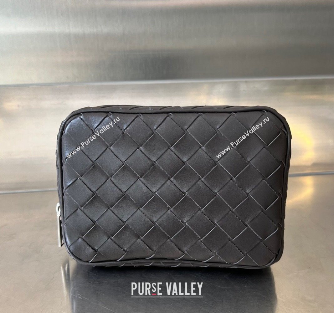 Bottega Veneta Intrecciato Leather Small Organizer Clutch Fondant Brown 2024 765800 (WT-240314074)
