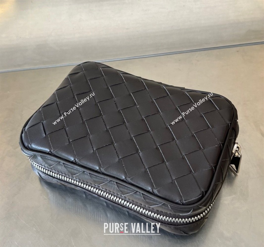Bottega Veneta Intrecciato Leather Small Organizer Clutch Fondant Brown 2024 765800 (WT-240314074)