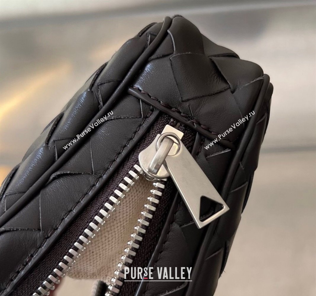 Bottega Veneta Intrecciato Leather Small Organizer Clutch Fondant Brown 2024 765800 (WT-240314074)