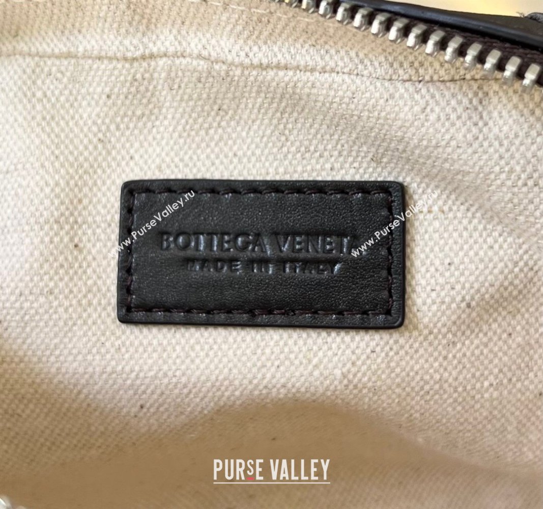 Bottega Veneta Intrecciato Leather Small Organizer Clutch Fondant Brown 2024 765800 (WT-240314074)
