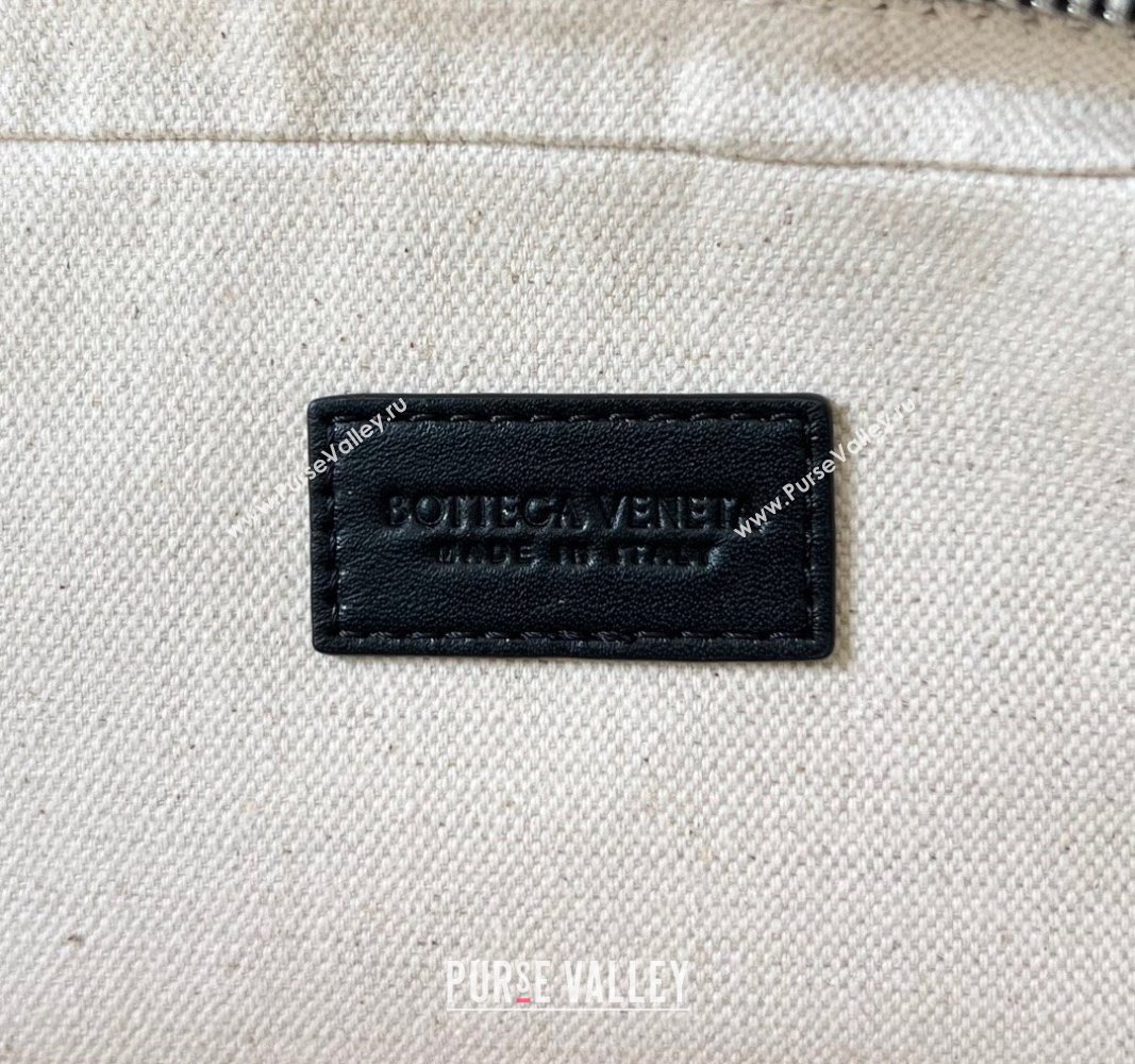 Bottega Veneta Intrecciato Leather Medium Organizer Clutch Black 2024 765809 (WT-240314075)