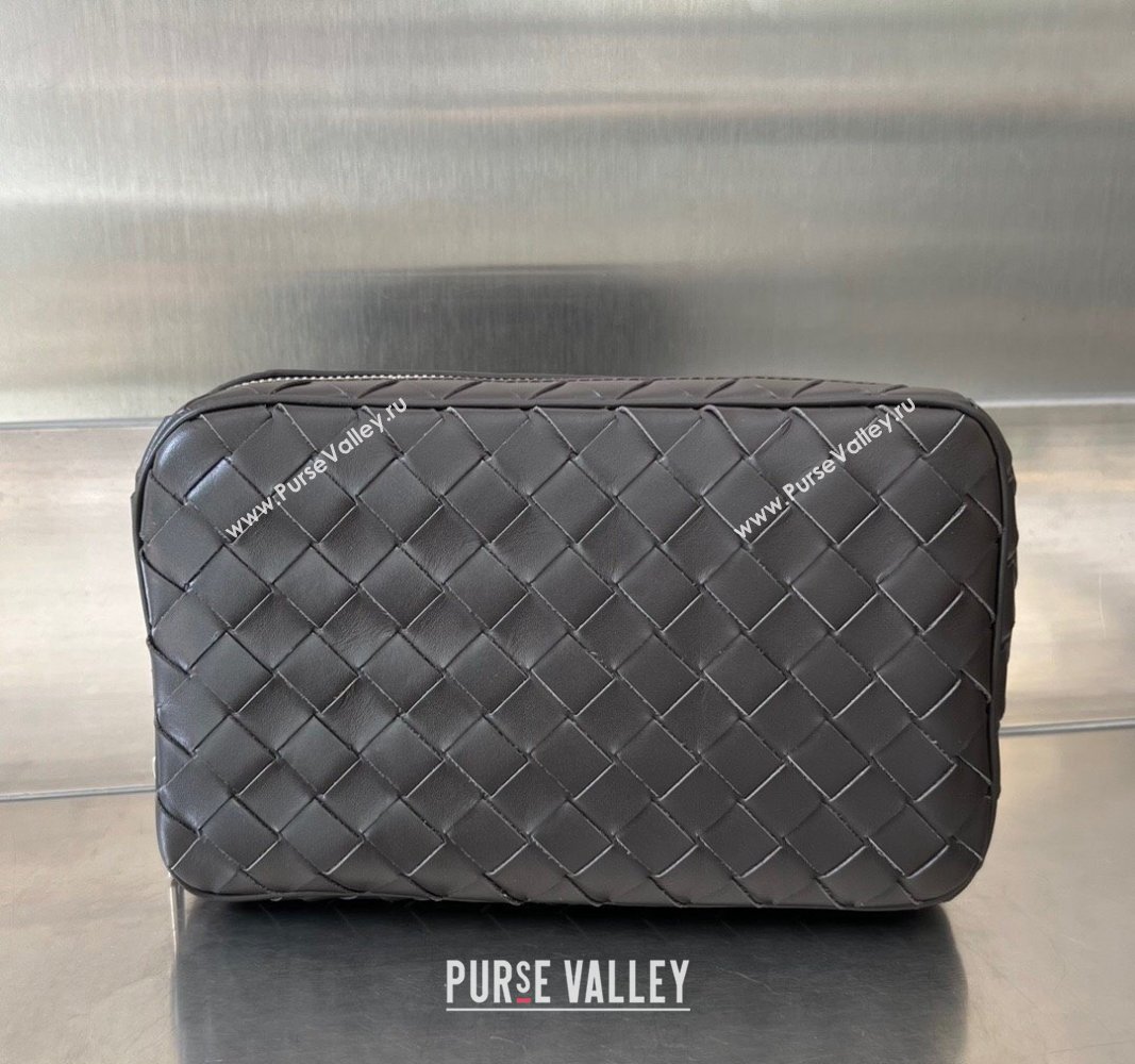 Bottega Veneta Intrecciato Leather Medium Organizer Clutch Fondant Brown 2024 765809 (WT-240314076)