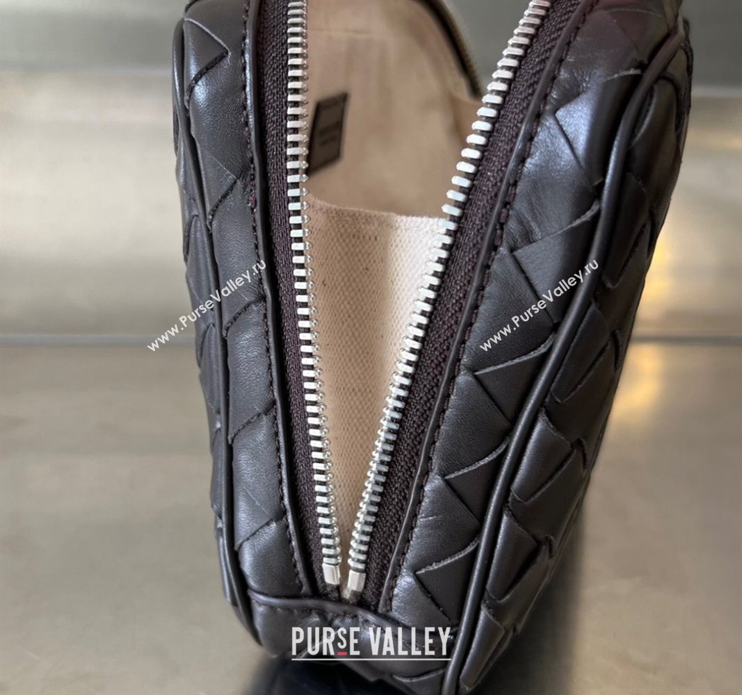 Bottega Veneta Intrecciato Leather Medium Organizer Clutch Fondant Brown 2024 765809 (WT-240314076)