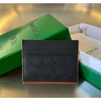 Bottega Veneta Intrecciato Leather Credit Card Case Midnight Blue 2024 731956 (WT-240314050)
