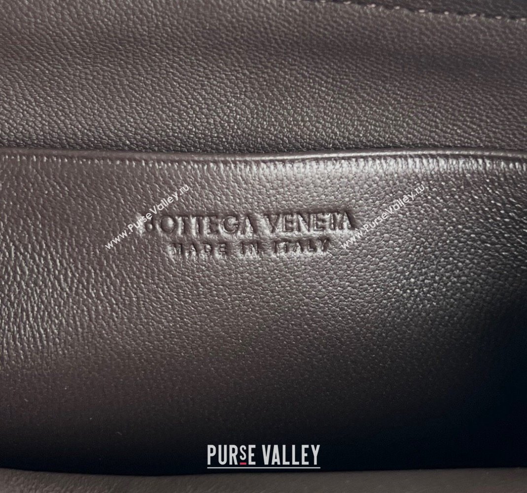 Bottega Veneta Intrecciato Leather Beauty Pouch Fondant Brown 2024 764044 (WT-240418095)