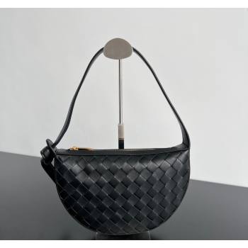Bottega Veneta Mini Sunrise Hobo Bag Black 2024 763747 (WT-240418102)