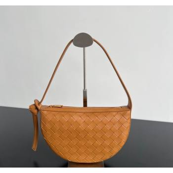 Bottega Veneta Mini Sunrise Hobo Bag Brown 2024 763747 (WT-240418104)