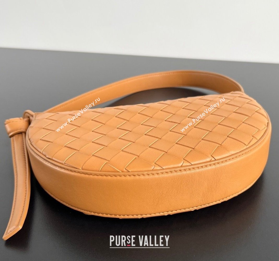 Bottega Veneta Mini Sunrise Hobo Bag Brown 2024 763747 (WT-240418104)