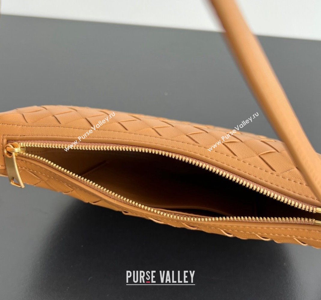 Bottega Veneta Mini Sunrise Hobo Bag Brown 2024 763747 (WT-240418104)