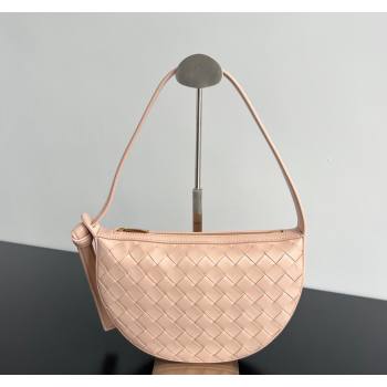 Bottega Veneta Mini Sunrise Hobo Bag Lotus Pink 2024 763747 (WT-240418105)