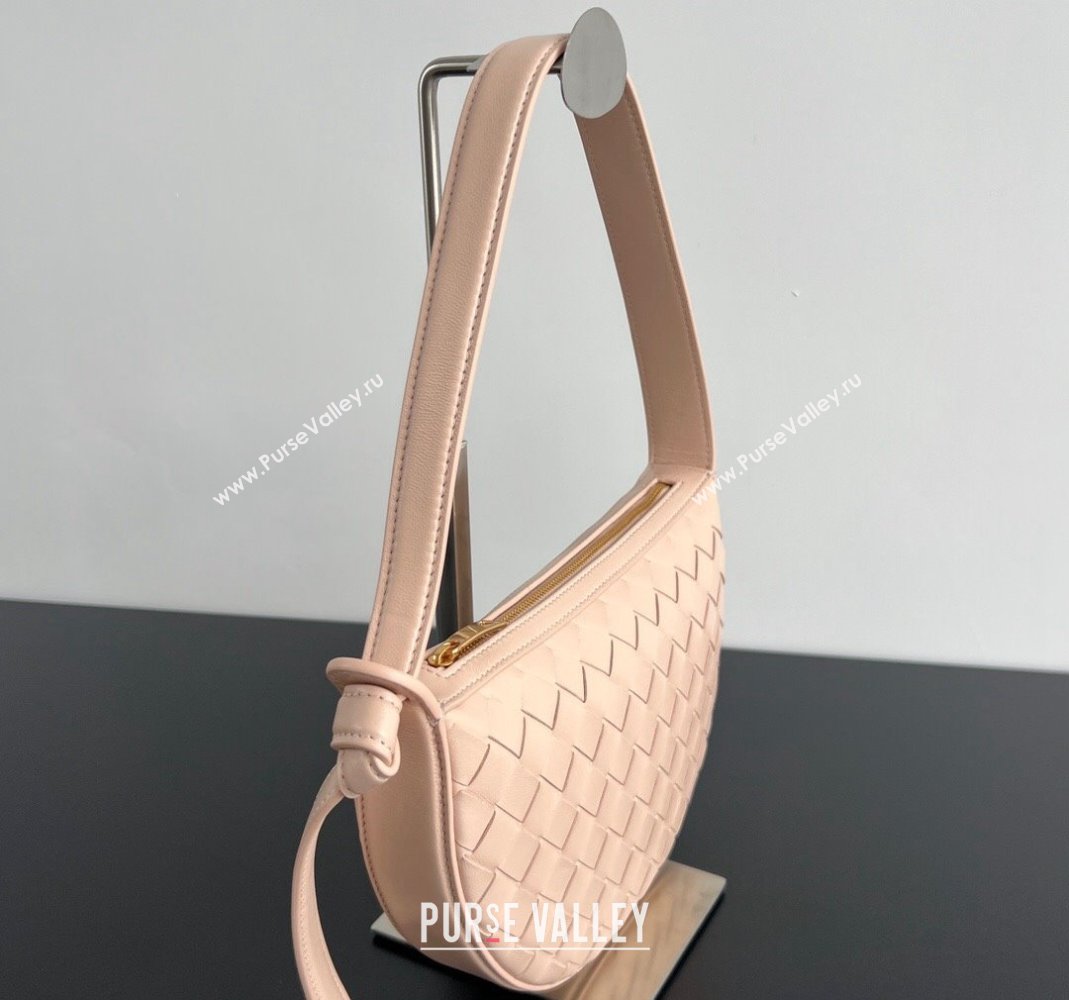 Bottega Veneta Mini Sunrise Hobo Bag Lotus Pink 2024 763747 (WT-240418105)