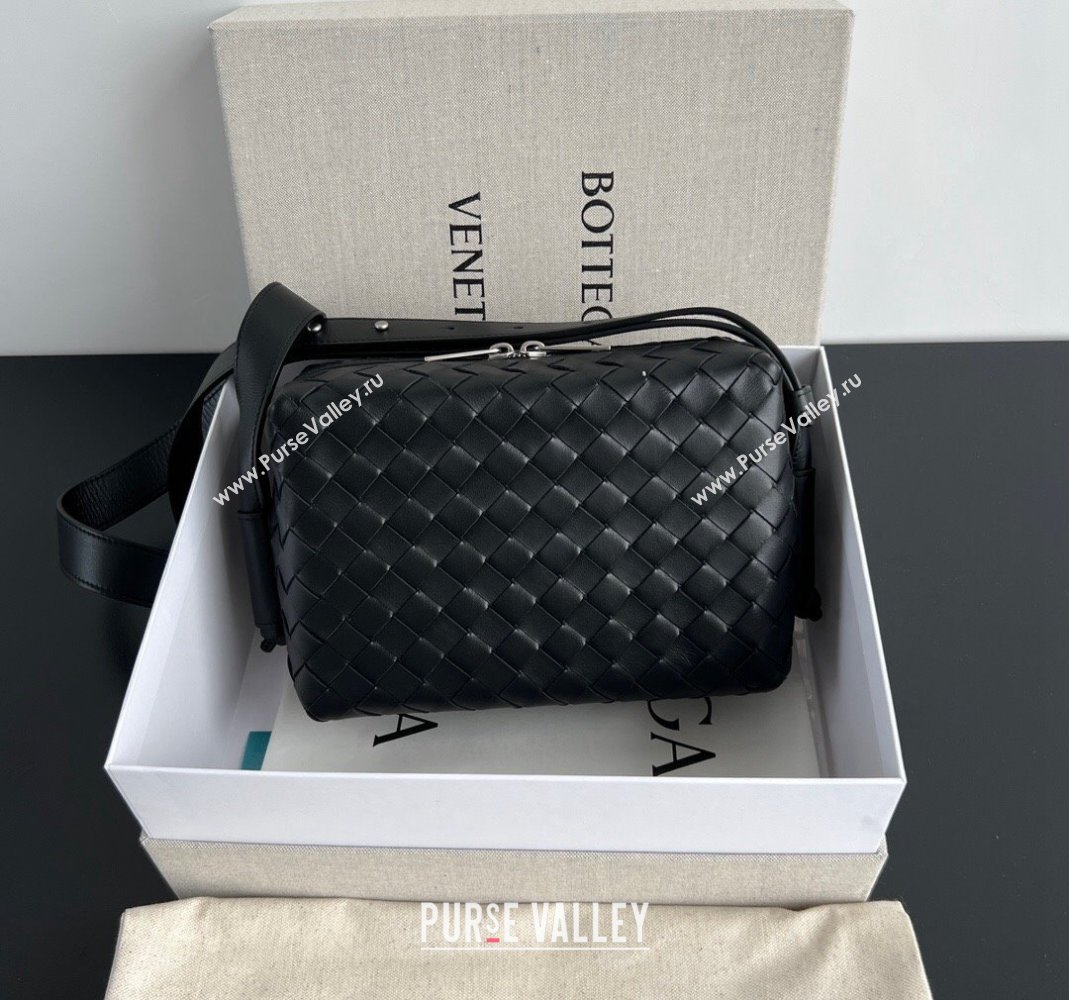 Bottega Veneta Intrecciato Camera Bag Black 2024 755774 (WT-240418107)