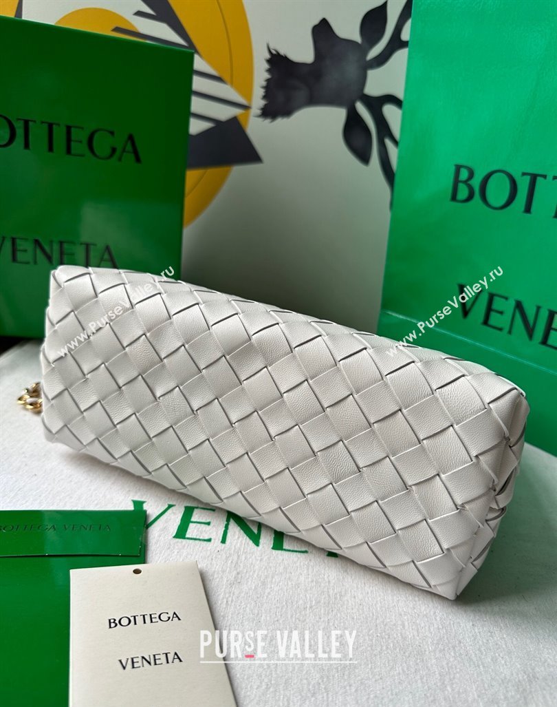 Bottega Veneta Small Andiamo Top Handle Bag With Chain White 2024 786008 (WT-240419003)