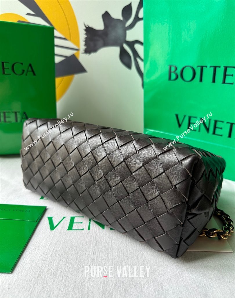 Bottega Veneta Small Andiamo Top Handle Bag With Chain Fondant Brown 2024 786008 (WT-240419005)