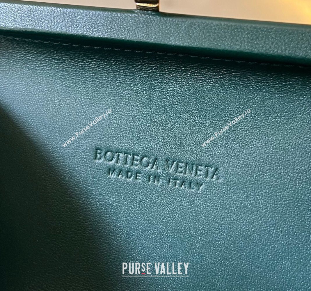 Bottega Veneta Knot With Chain Mini Bag Emerald Green 2024 776662 (WT-240419008)