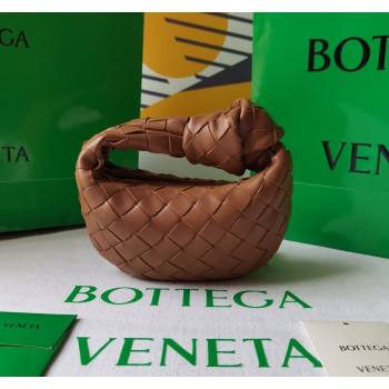 Bottega Veneta Candy Jodie Bag in Intreccio Leather Brown 2024 730828 (WT-240419021)