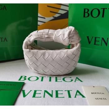 Bottega Veneta Candy Jodie Bag in Intreccio Leather White 2024 730828 (WT-240419022)