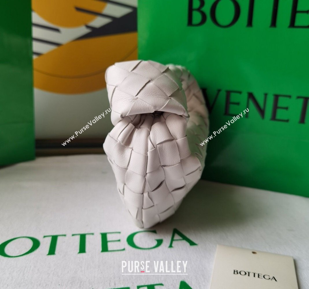 Bottega Veneta Candy Jodie Bag in Intreccio Leather White 2024 730828 (WT-240419022)