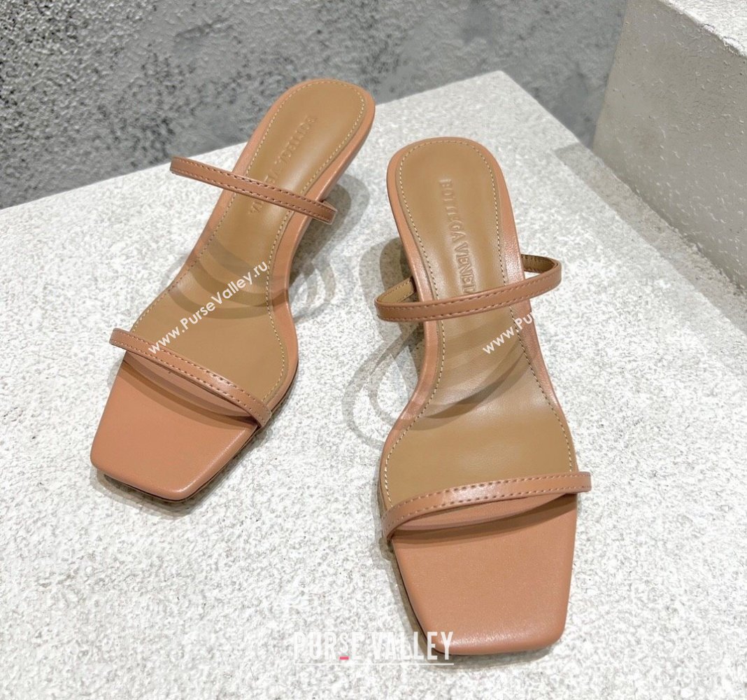 Bottega Veneta Knot Slide Sandals 4.5cm in Calfskin Pink 2024 0429 (MD-240430147)