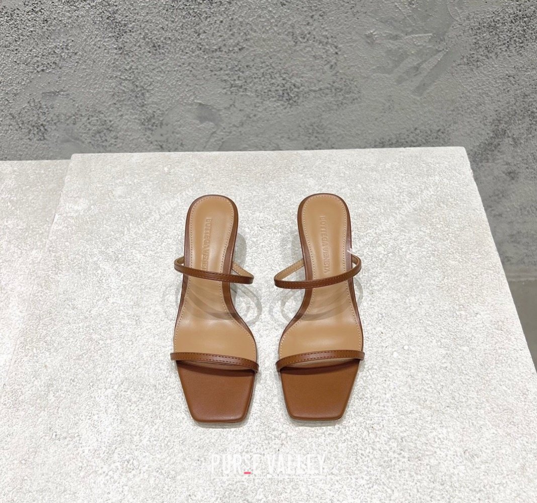 Bottega Veneta Knot Slide Sandals 4.5cm in Calfskin Brown 2024 0429 (MD-240430148)