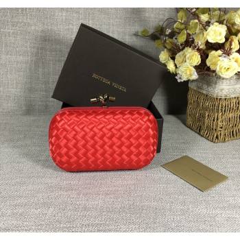 Bottega Veneta Satin Knot Mini Clutch Red 2024 BV8651 (WT-240528014)