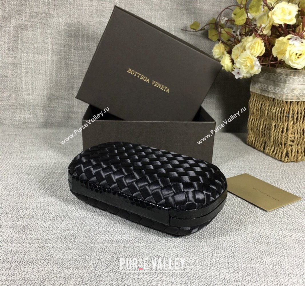 Bottega Veneta Satin Knot Mini Clutch Black 2024 BV8651 (WT-240528015)