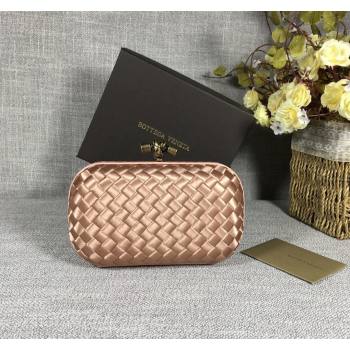 Bottega Veneta Satin Knot Mini Clutch Dark Apricot 2024 BV8651 (WT-240528017)