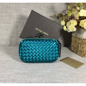 Bottega Veneta Satin Knot Mini Clutch Lake Green 2024 BV8651 (WT-240528021)